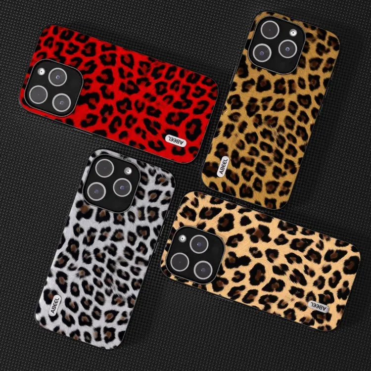 ABEEL Black Edge Leopard Phone Case For iPhone 15 Pro Max For iPhone 15 Pro For iPhone 15 Plus For iPhone 15 For iPhone