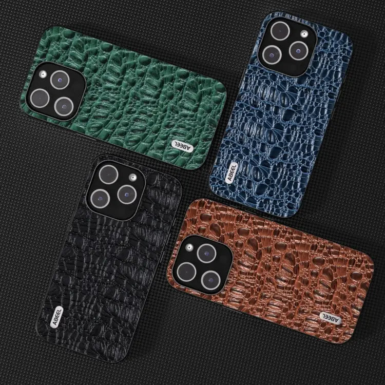 ABEEL Genuine Leather Canopy Black Edge Phone Case