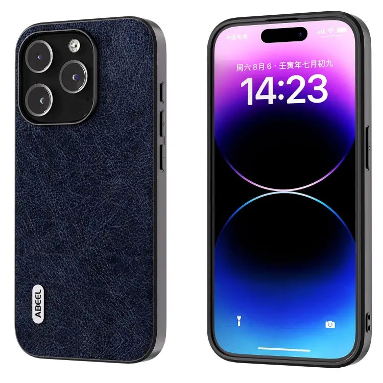 ABEEL Retro Litchi Texture PU Phone Case For iPhone 15 Pro Max For iPhone 15 Pro For iPhone 15 Plus For iPhone 15