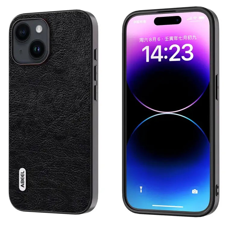 ABEEL Retro Litchi Texture PU Phone Case For iPhone 15 Pro Max For iPhone 15 Pro For iPhone 15 Plus For iPhone 15
