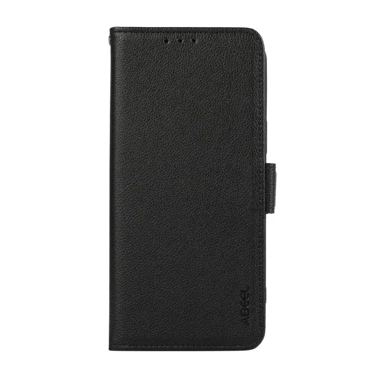 ABEEL Side-Magnetic Litchi Pattern Leather RFID Phone Case
