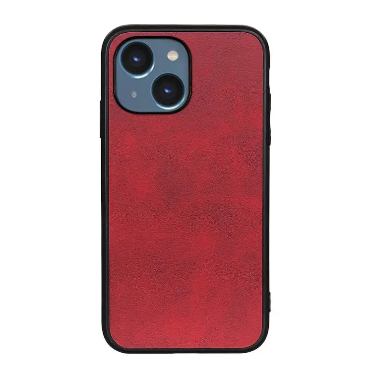 Accurate Hole Two-color Calf Texture Shockproof Phone Case For iPhone 14 For iPhone 14 Plus For iPhone 14 Pro