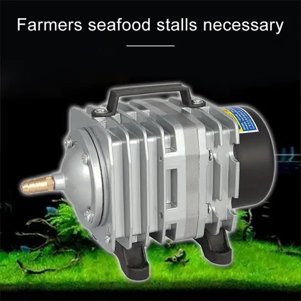 ACO-008 120W 110L/Min Electromagnetic Air Pump Compressor Seafood Fish Tank Increase Oxygen Air Flow Spliter US Plug