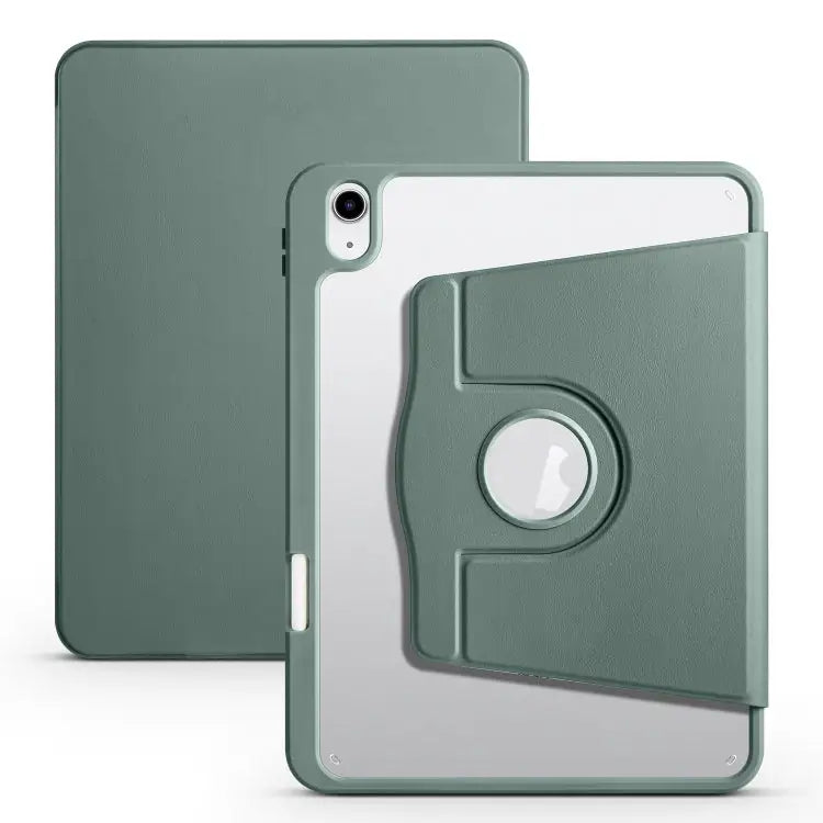 Acrylic 360 Degree Rotation Holder Tablet Leather Case For iPad 10th Gen 10.9 2022 For iPad 10.2 2022 / 2021 / 2020