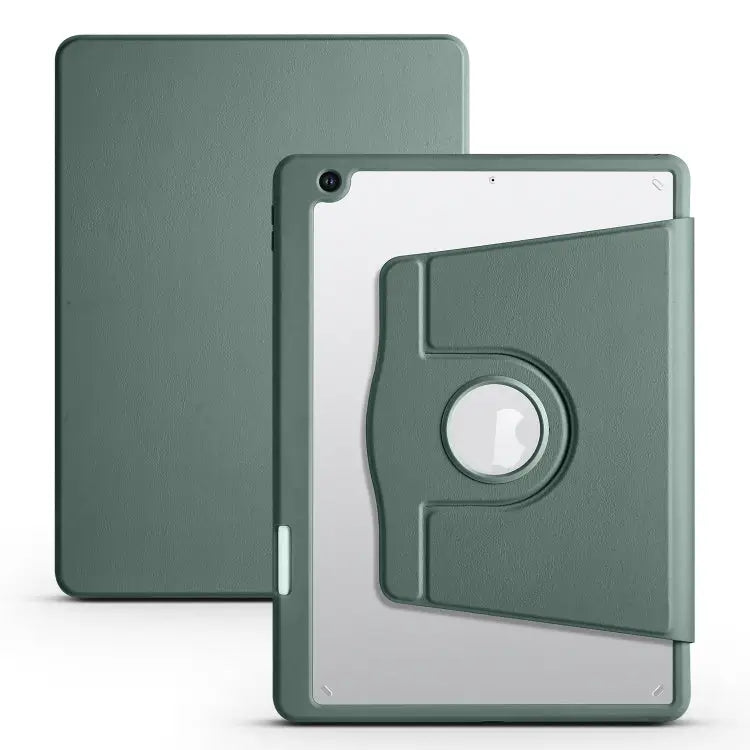 Acrylic 360 Degree Rotation Holder Tablet Leather Case For iPad 10th Gen 10.9 2022 For iPad 10.2 2022 / 2021 / 2020