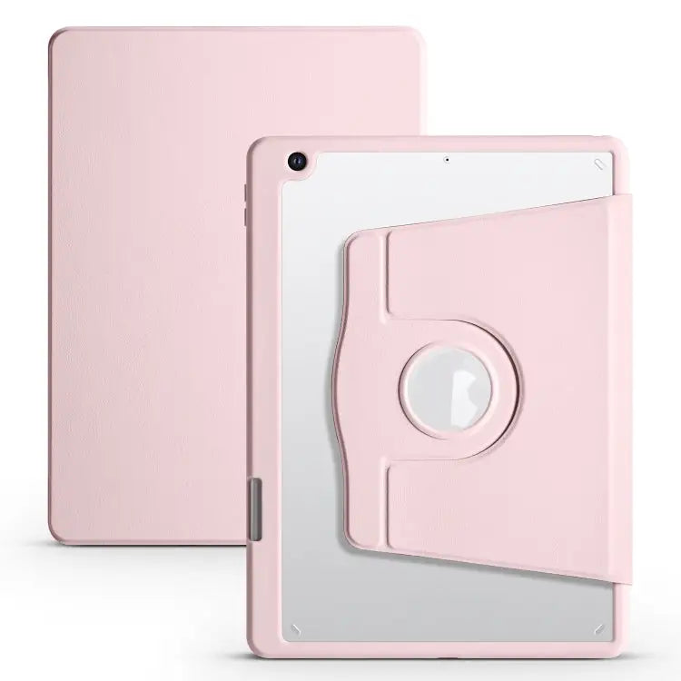 Acrylic 360 Degree Rotation Holder Tablet Leather Case For iPad 10th Gen 10.9 2022 For iPad 10.2 2022 / 2021 / 2020