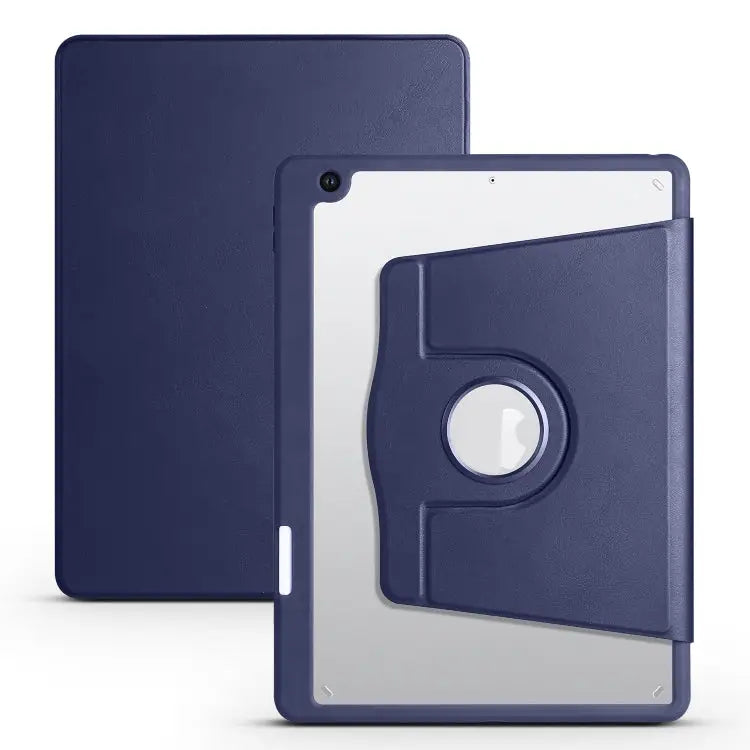 Acrylic 360 Degree Rotation Holder Tablet Leather Case For iPad 10th Gen 10.9 2022 For iPad 10.2 2022 / 2021 / 2020
