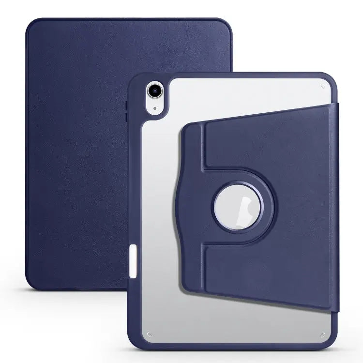 Acrylic 360 Degree Rotation Holder Tablet Leather Case For iPad 10th Gen 10.9 2022 For iPad 10.2 2022 / 2021 / 2020