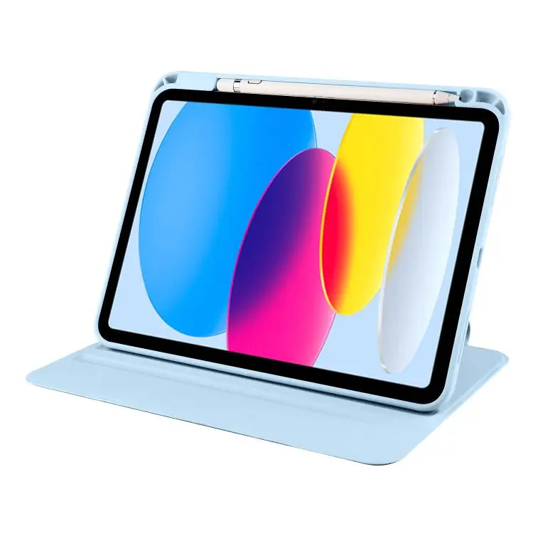 Acrylic 360 Degree Rotation Holder Tablet Leather Case For iPad 10th Gen 10.9 2022 For iPad 10.2 2022 / 2021 / 2020