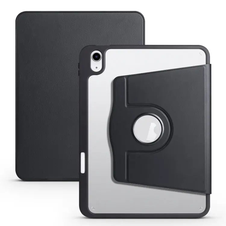 Acrylic 360 Degree Rotation Holder Tablet Leather Case For iPad 10th Gen 10.9 2022 For iPad 10.2 2022 / 2021 / 2020