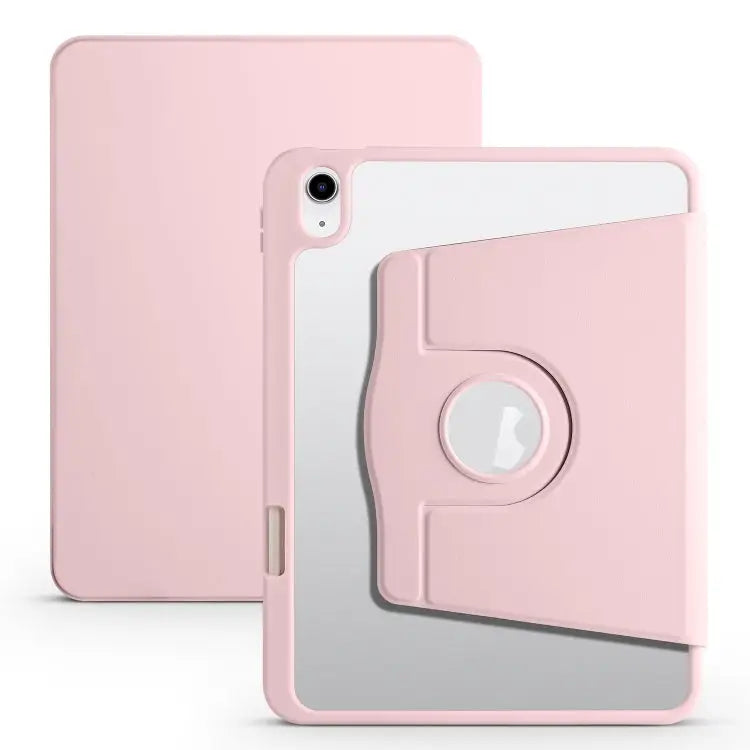 Acrylic 360 Degree Rotation Holder Tablet Leather Case For iPad 10th Gen 10.9 2022 For iPad 10.2 2022 / 2021 / 2020