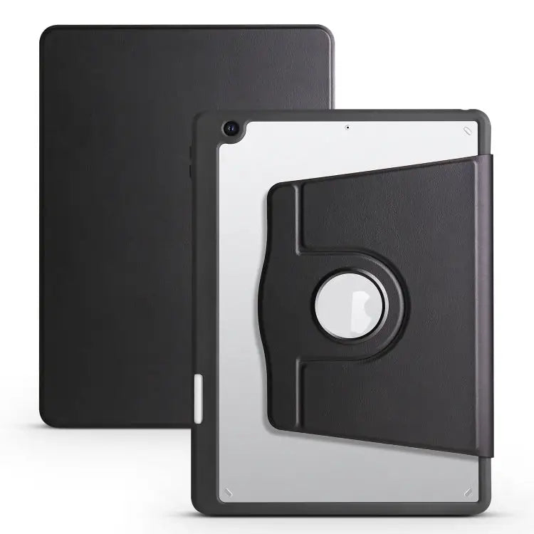 Acrylic 360 Degree Rotation Holder Tablet Leather Case For iPad 10th Gen 10.9 2022 For iPad 10.2 2022 / 2021 / 2020