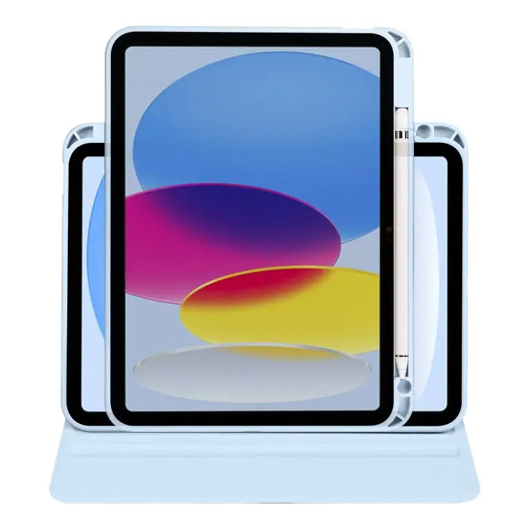 Acrylic 360 Degree Rotation Holder Tablet Leather Case For iPad 10th Gen 10.9 2022 For iPad 10.2 2022 / 2021 / 2020
