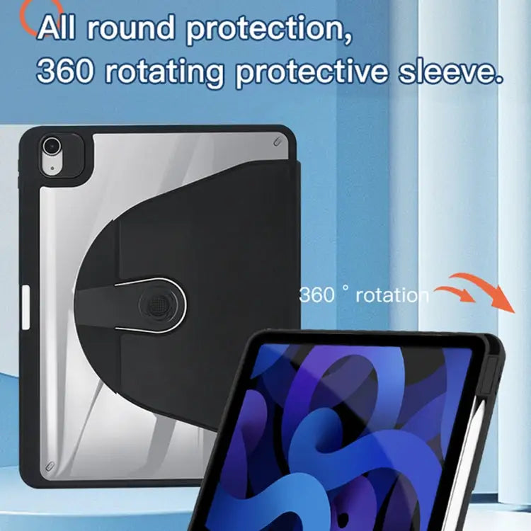 Acrylic 360 Degree Rotation Holder Tablet Leather Case For iPad Pro 11 2022/2021 / Air5 2022/Air4 2020 - For iPad Pro