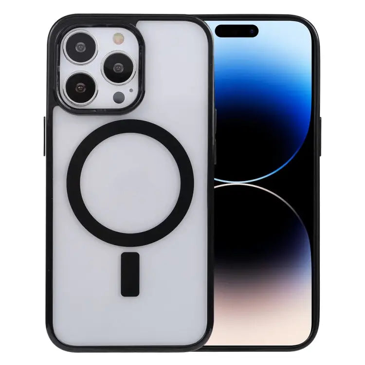 Acrylic + TPU Masafe Magnetic Phone Case For iPhone 14 For iPhone 14 Plus For iPhone 14 Pro For iPhone 14 Pro Max