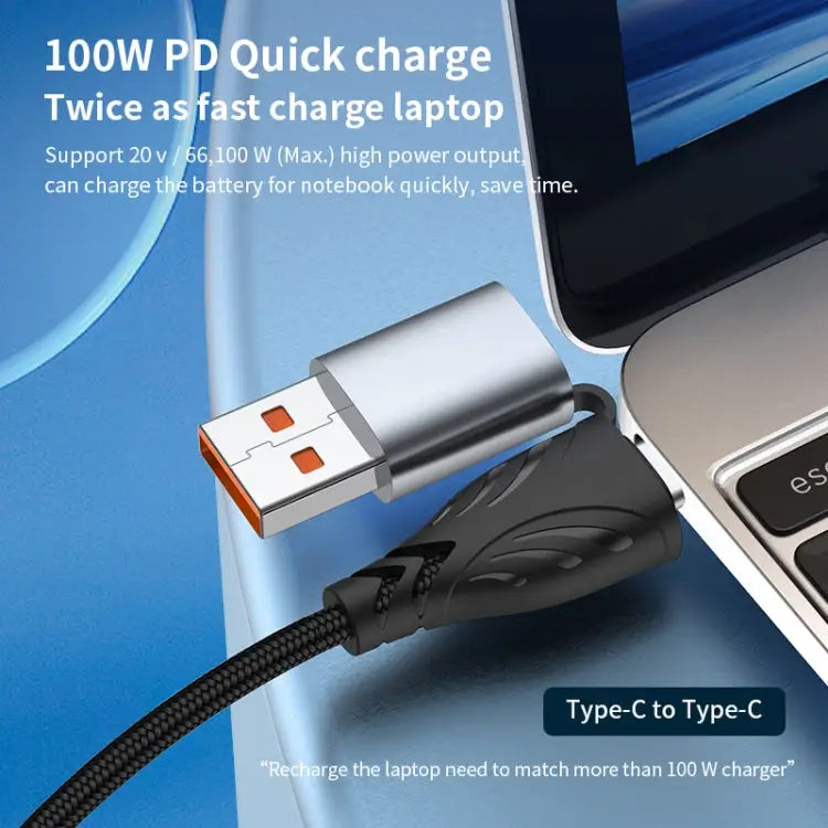 ADC-008 100W USB/Type-C to Type-C + 8 Pin + Micro USB Two to Three Fully Compatible Fast Charge Data Cable 1.2m 2m
