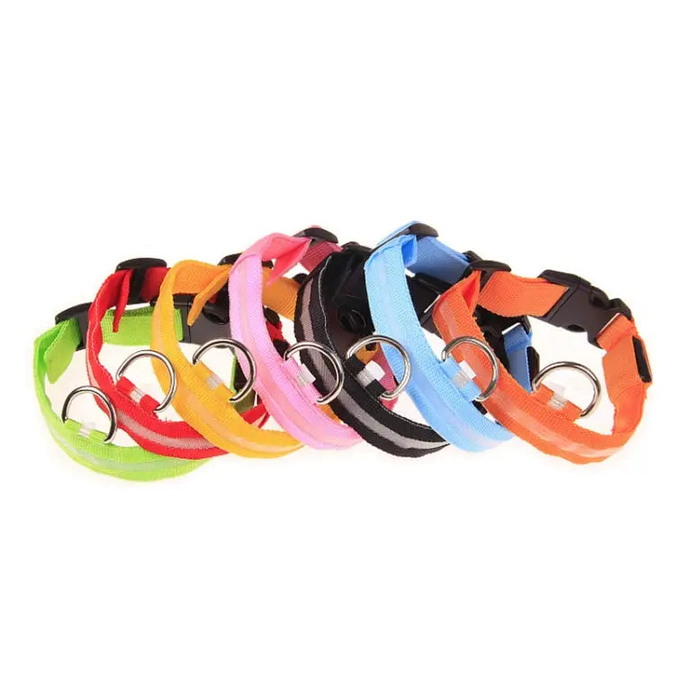 Adjustable 3-Mode LED Flashing Dog Collar Size: S Size: S Size: M Size: L Size: XL