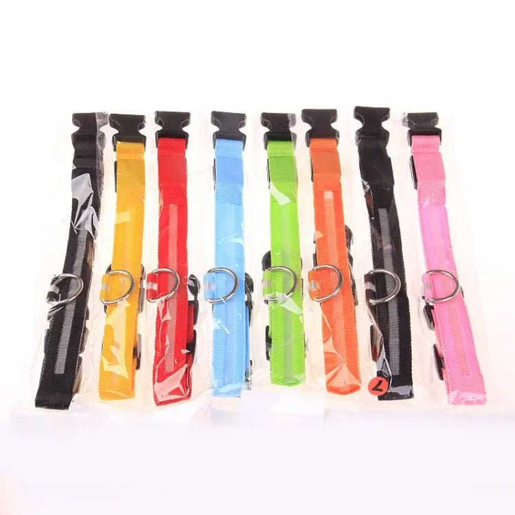 Adjustable 3-Mode LED Flashing Dog Collar Size: S Size: S Size: M Size: L Size: XL