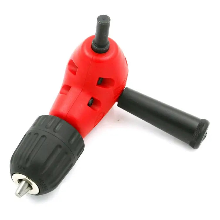 Adjustable Switching Head Right Angle Drill Gripping with Triangular Handle Circular Handle and Hex Shank Circular