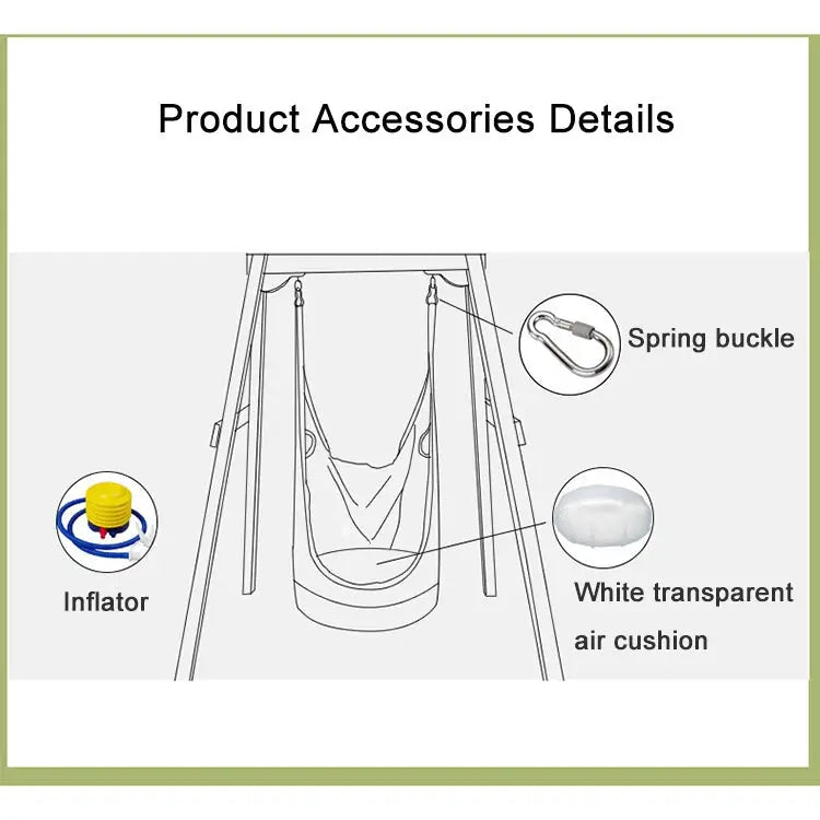 Adult and Children All-cotton Canvas Swing Outdoor Swing Frame Hanging Hammock Size: 55*75*145cm Random Color Delivery