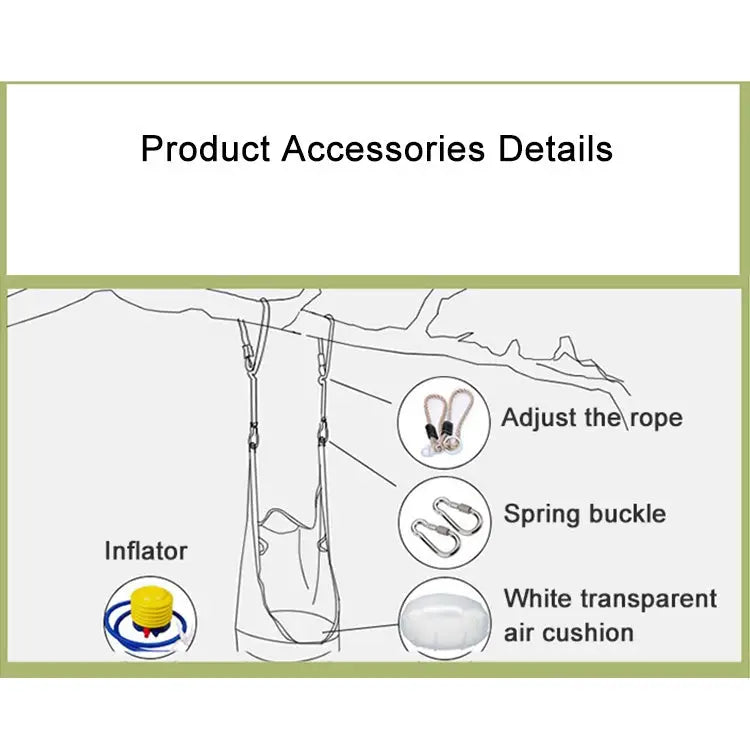 Adult and Children All-cotton Canvas Swing Outdoor Sports Toys Hanging Hammock Size: 55*75*145cm Random Color Delivery