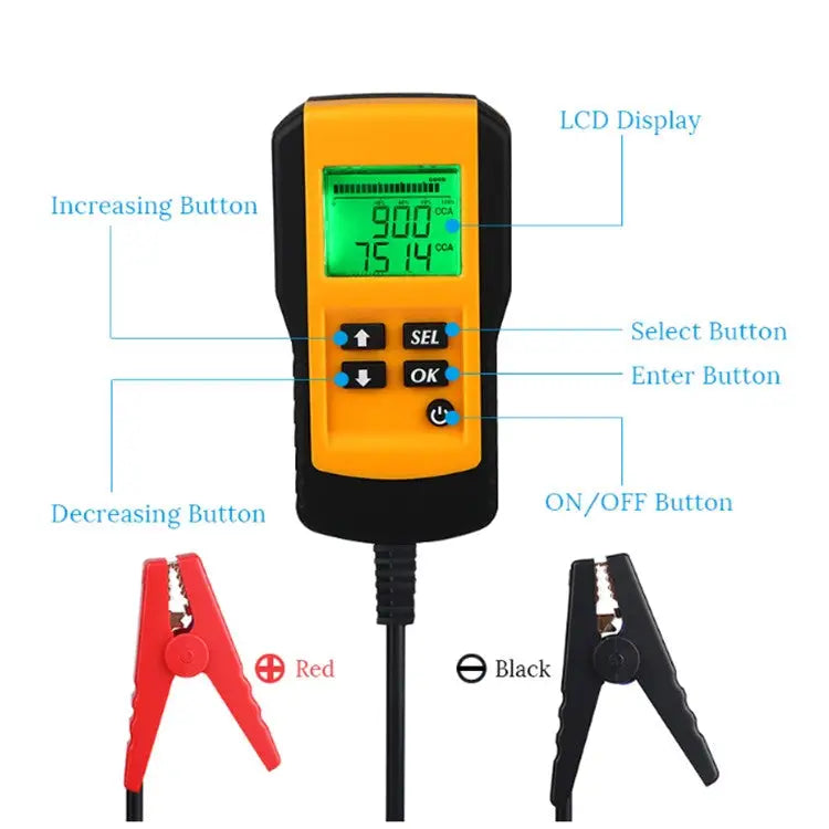 AE300 Car 12V Digital Battery Tester Analyzer Digital Battery Tester - Digital Battery Tester