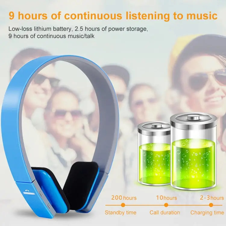AEC BQ618 Smart Wireless Bluetooth Stereo Handsfree Earphone with Microphone Support 3.5mm for Phone / Tablet / PSPs