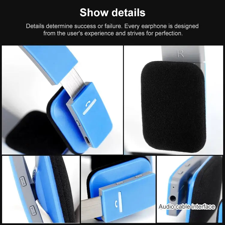 AEC BQ618 Smart Wireless Bluetooth Stereo Handsfree Earphone with Microphone Support 3.5mm for Phone / Tablet / PSPs