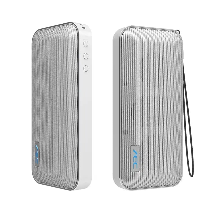 AEC BT-205 Portable Wireless Bluetooth Speaker Stereo Music Loudspeaker Built-in Microphone Support TF Card - White