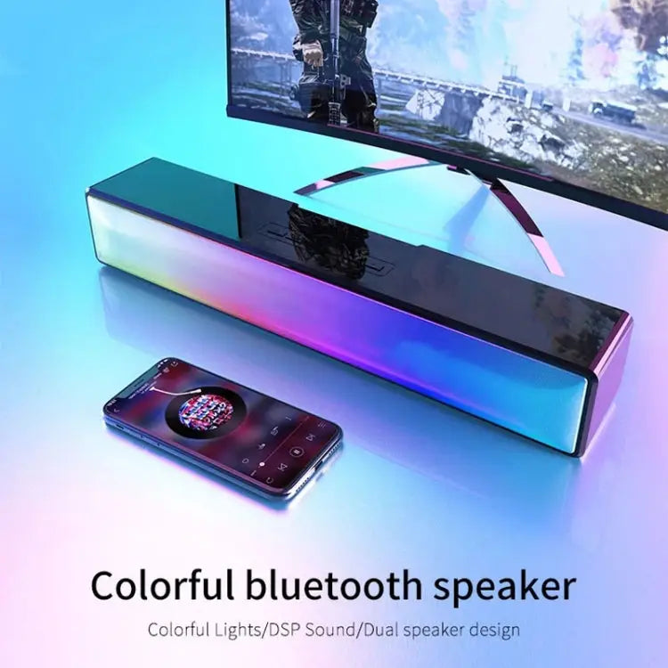 AEC BT601 RGB Light HiFi Soundbar Bluetooth Speaker Home Theater BT601 - BT601