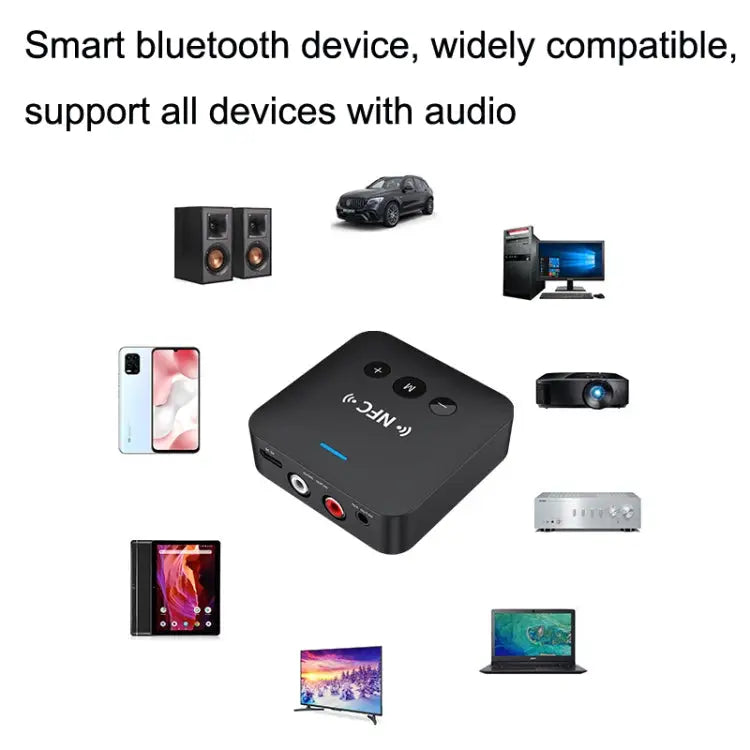 AFK-A10 NFC Bluetooth Receiver Transmitter AUX Car Speaker Receiver - Apple Accessories