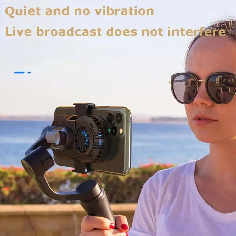 AH-102 Type-C / USB-C + USB Interface Dual Cooling And Fast Cooling Mobile Phone Radiator for 4-6.5 inch Mobile Phones