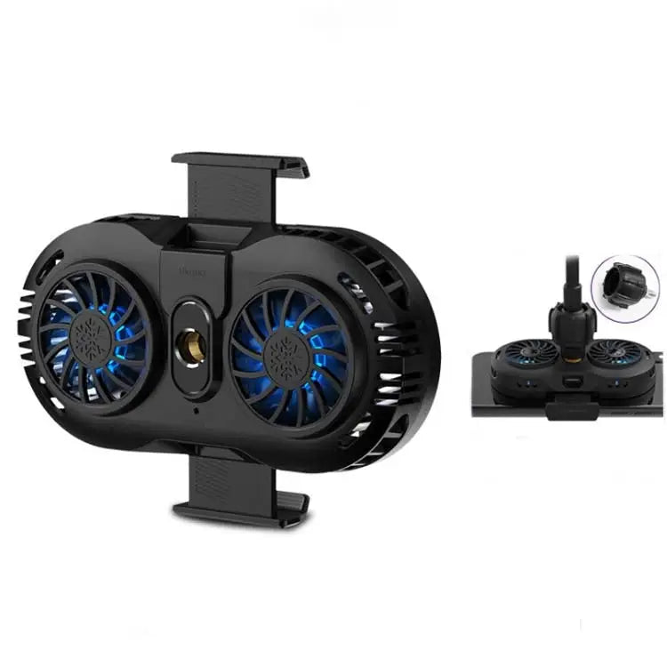 AH-102 Type-C / USB-C + USB Interface Dual Cooling And Fast Cooling Mobile Phone Radiator for 4-6.5 inch Mobile Phones