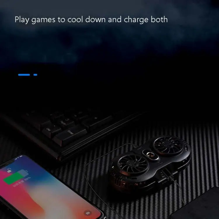 AH-102 Type-C / USB-C + USB Interface Dual Cooling And Fast Cooling Mobile Phone Radiator for 4-6.5 inch Mobile Phones