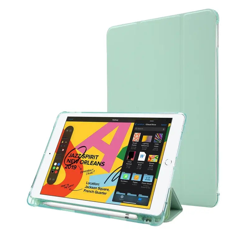 Airbag Horizontal Flip Leather Case with Three-fold Holder & Pen Holder For iPad 10.2 2021 / 2020 / 2019 For iPad Mini