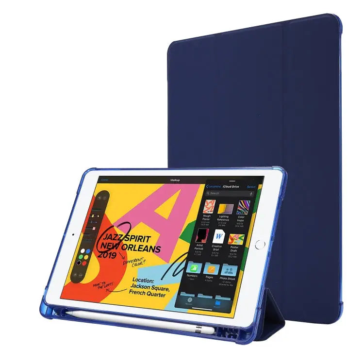 Airbag Horizontal Flip Leather Case with Three-fold Holder & Pen Holder For iPad 10.2 2021 / 2020 / 2019 For iPad Mini