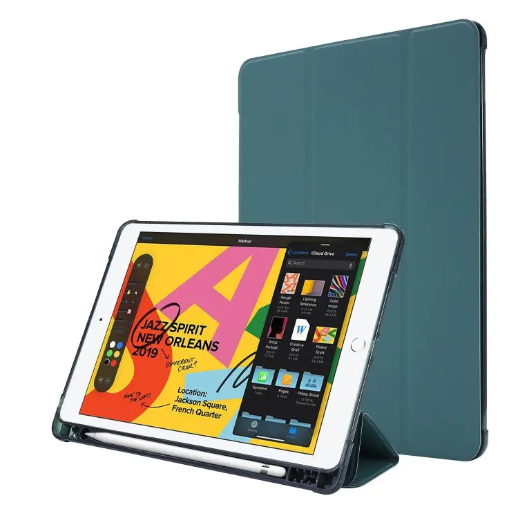 Airbag Horizontal Flip Leather Case with Three-fold Holder & Pen Holder For iPad 10.2 2021 / 2020 / 2019 For iPad Mini