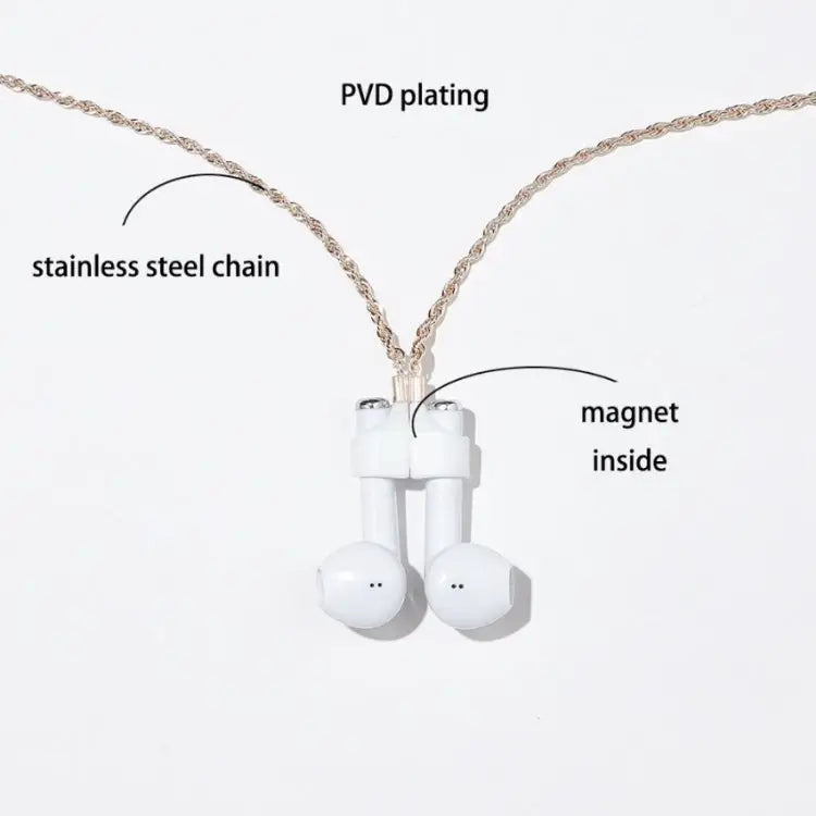 AIRPODS Wireless Headset Anti-lost Chain Strong Magnetic Sleeve Titanium Steel Stainless Steel Color Retention