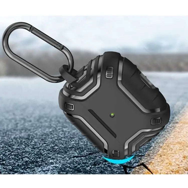 Alien TPU Anti-fall Earphone Protective Case with Hook For AirPods 3 - Green - Apple Accessories