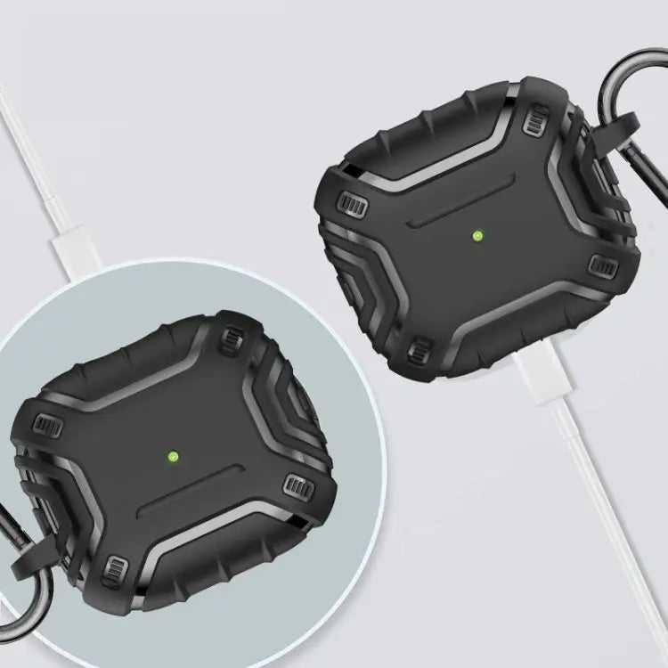 Alien TPU Anti-fall Earphone Protective Case with Hook For AirPods 3 - Green - Apple Accessories