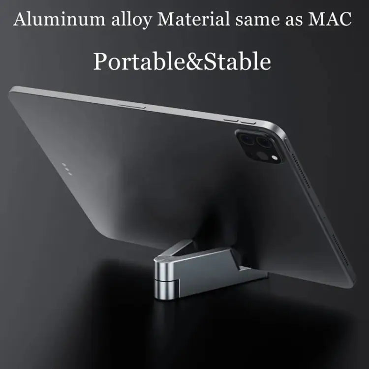 Aluminum Alloy Folding Mobile Phone Stand Tablet Computer Stand - Black