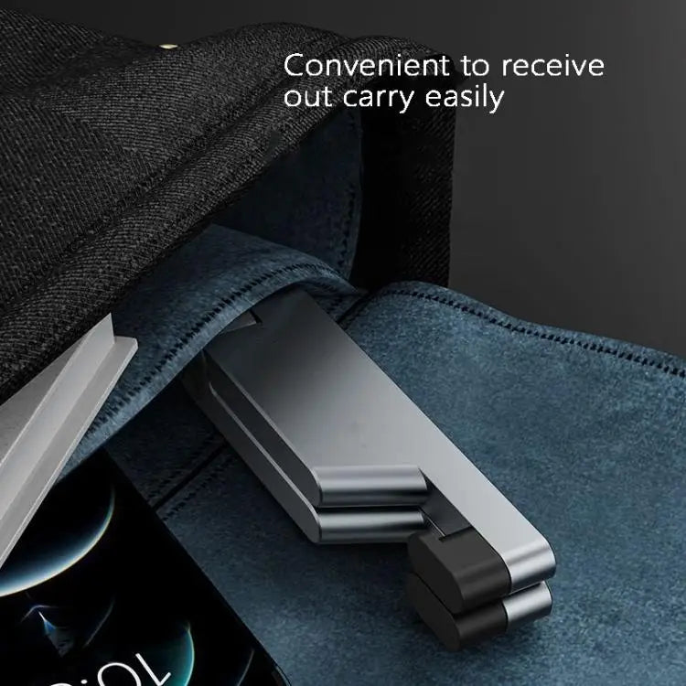Aluminum Alloy Folding Mobile Phone Stand Tablet Computer Stand - Black