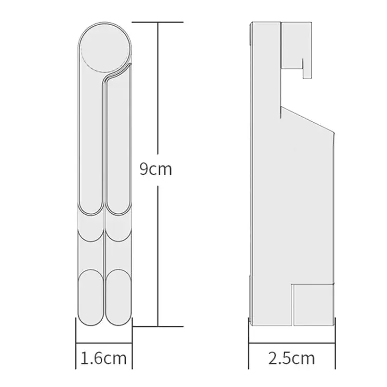 Aluminum Alloy Folding Mobile Phone Stand Tablet Computer Stand - Black
