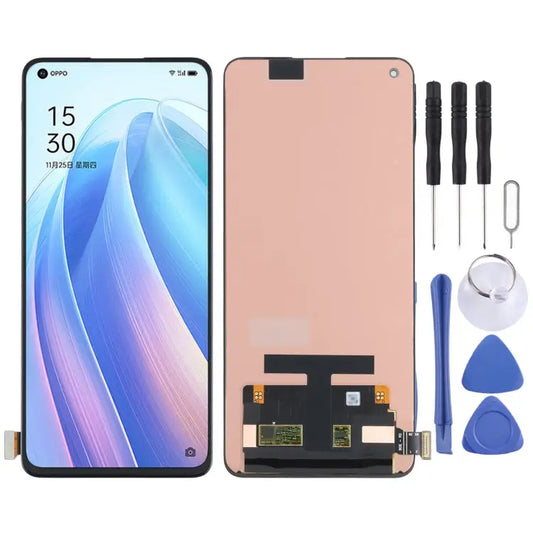 AMOLED Material Original LCD Screen and Digitizer Full Assembly for OPPO Reno7 Pro 5G CPH2293 For OPPO Reno7 Pro
