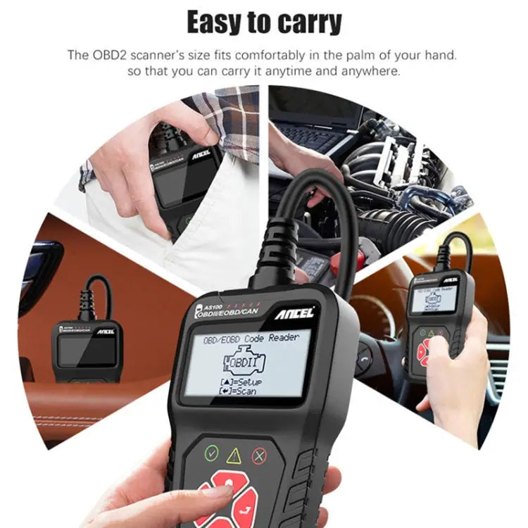Ancel AS100 Car Fault Detector OBDII Engine Fault Light Clear AS100 - AS100