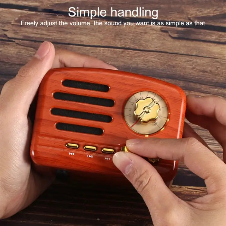 Angel MA-1500 Retro Bluetooth HiFi Radio Speaker with Colorful LED Light Support USB & FM & 3.5mm Aux
