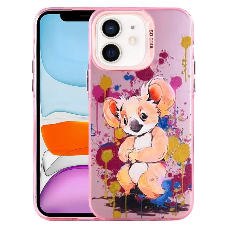 Animal Pattern PC Phone Case For iPhone 12 Pro For iPhone 11 - For iPhone 11 / Koala - Apple Accessories