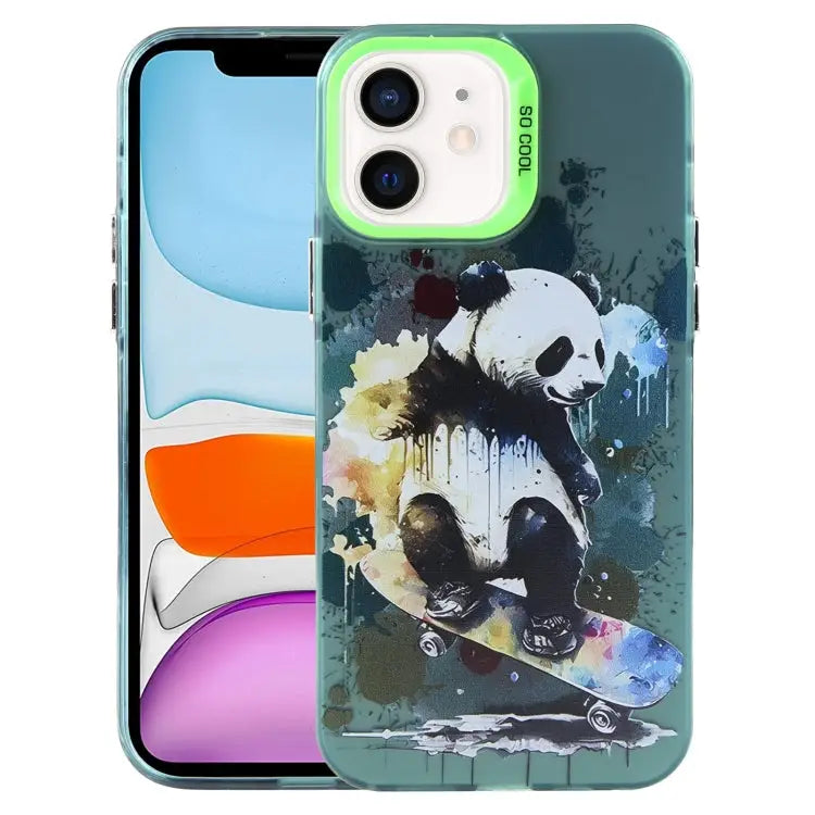Animal Pattern PC Phone Case For iPhone 12 Pro For iPhone 11 - For iPhone 11 / Panda - Apple Accessories