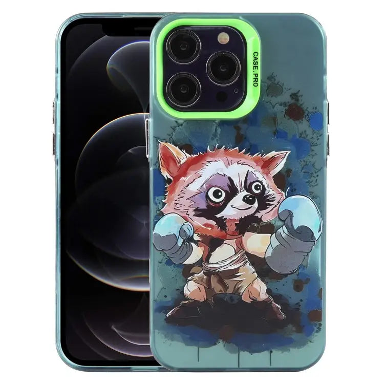 Animal Pattern PC Phone Case For iPhone 12 Pro For iPhone 11 - For iPhone 12 Pro / Raccoon - Apple Accessories