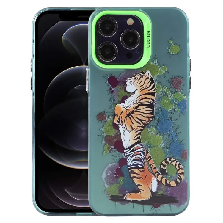 Animal Pattern PC Phone Case For iPhone 12 Pro For iPhone 11 - For iPhone 12 Pro / Tiger - Apple Accessories